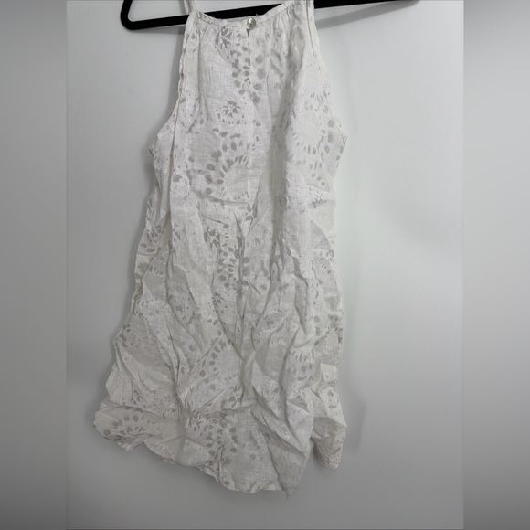 LUNGO L'ARNO Linen Tank Dress Coverup Sz Small Coquette - Picture 5 of 5